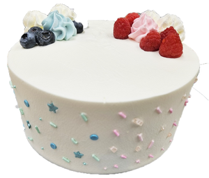 Gender Reveal - Fresh Cream Fruit Cake